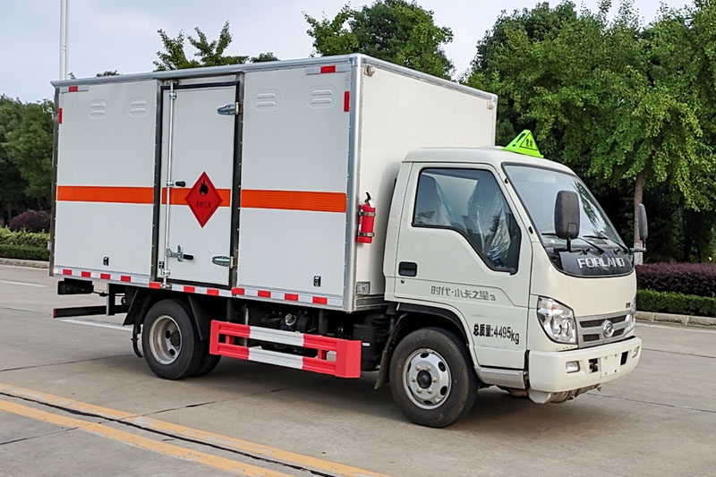 福田时代小卡之星3易燃气体厢式运输车(图1)