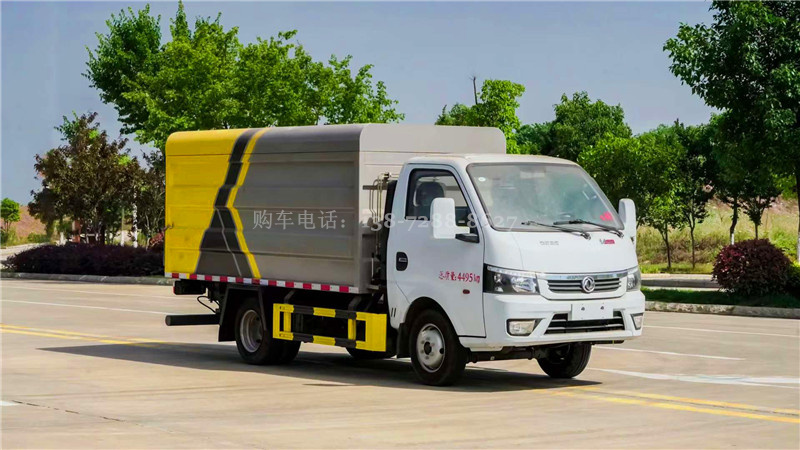 东风途逸密闭式桶装垃圾运输车(8桶)(图1)