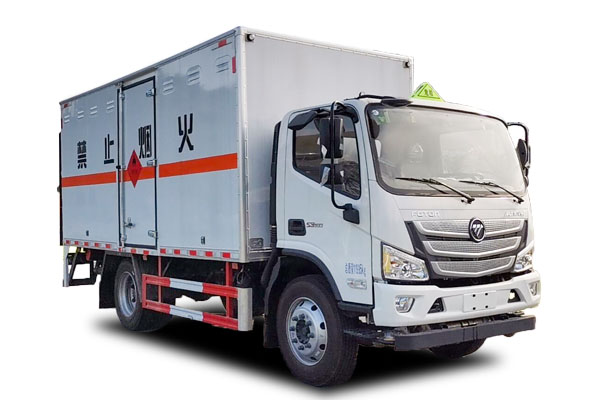 福田欧马可6.8吨易燃气体厢式运输车(5.15米)